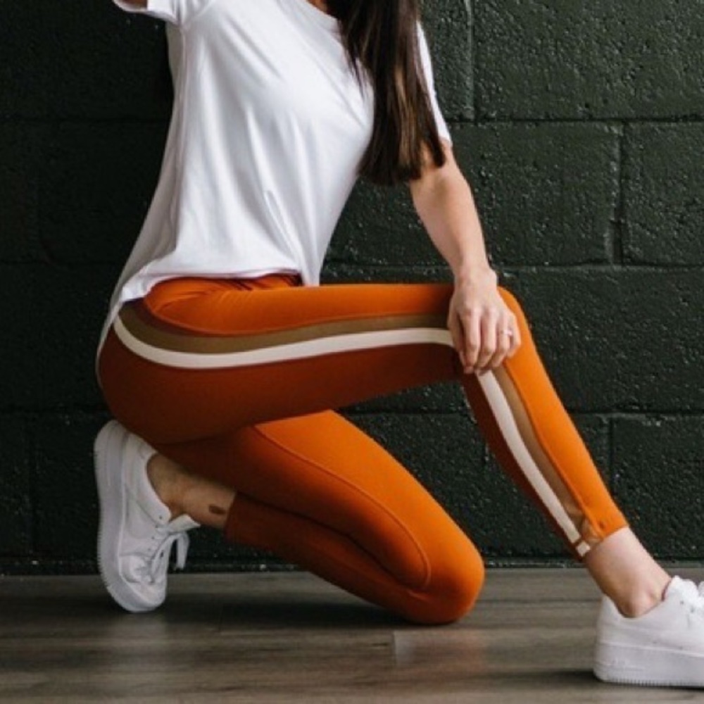 Zyia Active Hi Rise Joplin Side Stripe Leggings